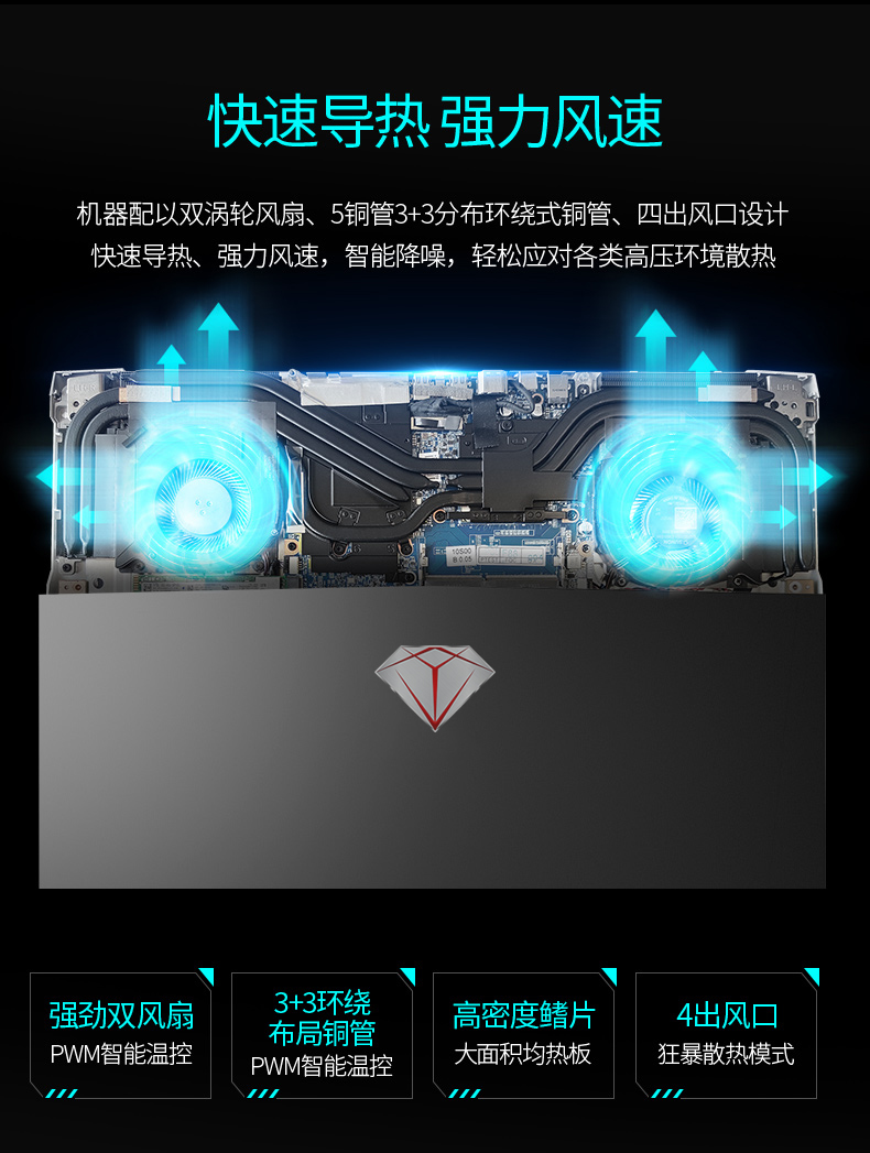 领睿 英特尔酷睿i7六核处理器RTX2060 6G/RTX2070 8G独显144Hz屏学生办公绘图设计游戏笔记本电脑